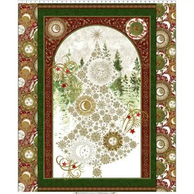 Panel de Tela de Algodón Winter Solstice II - 44"/45" por Yarda