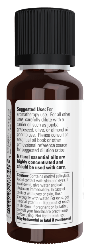 Wintergreen Essential Oil – 100% Pure & Undiluted | NOW® Solutions