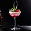 Verre à cocktail en goblet avec bord doré