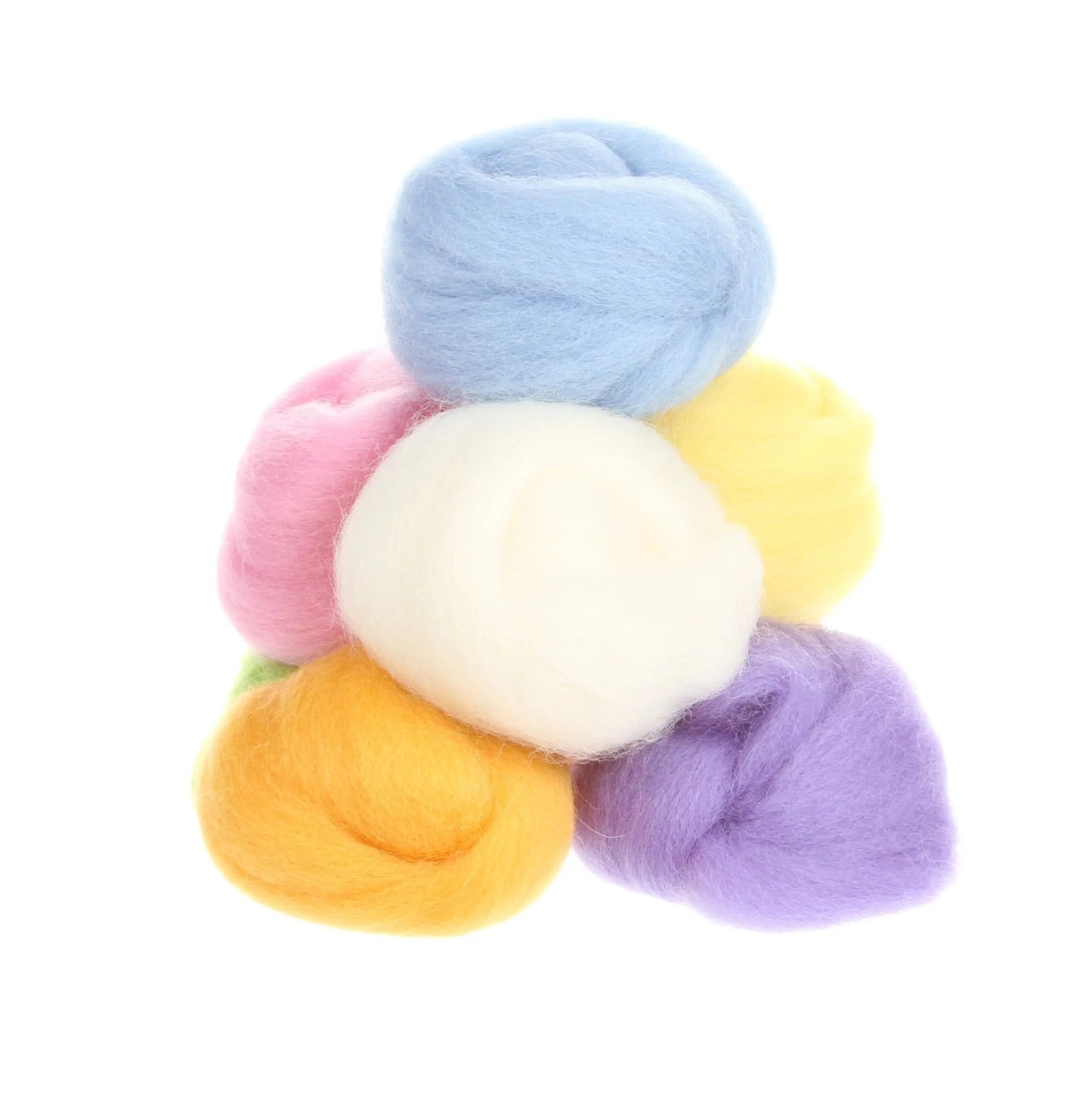 Wistyria Editions Wool Roving Assortment - Cotton Candy Colors