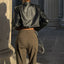 Faux Leather Cropped Jacket