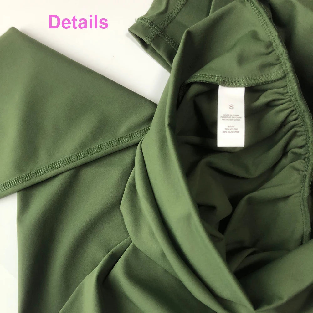 Pantalons de yoga en nylon V Back pour femmes