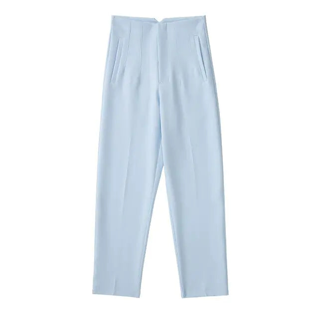 Pantalons Droits Chic pour Femme de Bureau