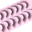 Wispy Natural Mink False Eyelashes - 7 Pairs Cat Eye Style