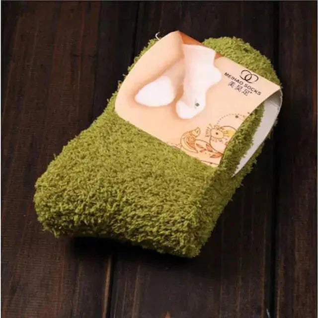 Women's Cozy Bed Socks in Pure Color