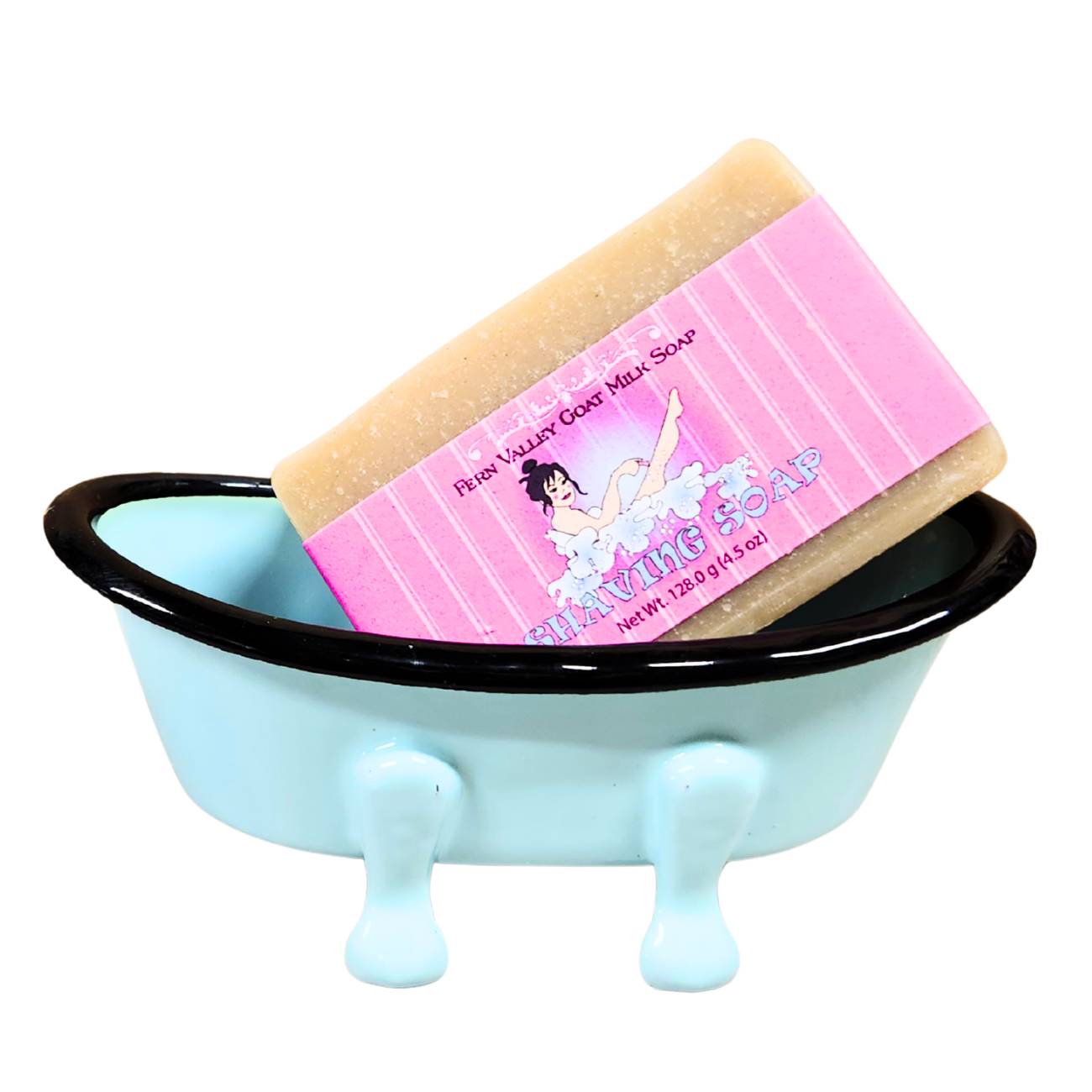 Savon fait main au lait de chèvre | Savon à raser à la noix de coco et à la verveine de lime