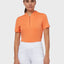 Polo jaspeado con textura tonal para mujer 