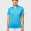 Polo jaspeado con textura tonal para mujer 