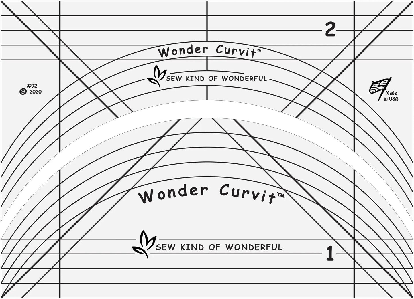 Wonder Curvit Quilting Ruler Set