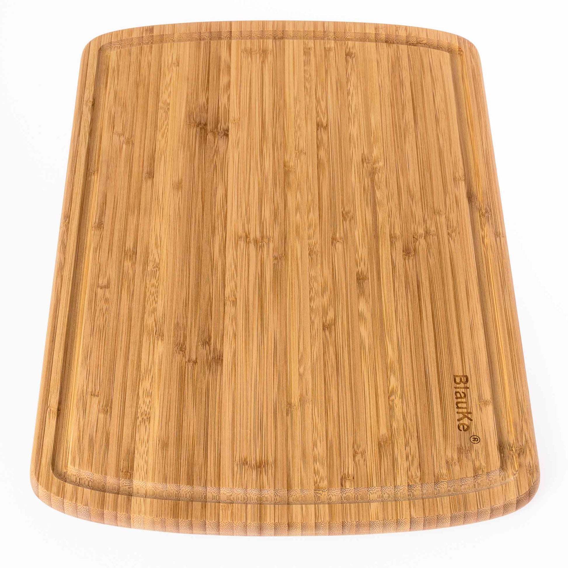 Extra Large Bamboo Cutting Board – 18"x12" Double-Sided with Deep Juice Groove - Korvel