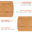 Extra Large Bamboo Cutting Board – 18"x12" Double-Sided with Deep Juice Groove - Korvel