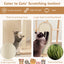 Torre para Gatos Moderna de Madera de Múltiples Niveles con Tablero de Rasguño - 44 pulgadas