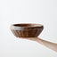 Vintage Iroko Wood Bowl - Hand-Carved West African Artistry