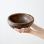 Vintage Iroko Wood Bowl - Hand-Carved West African Artistry