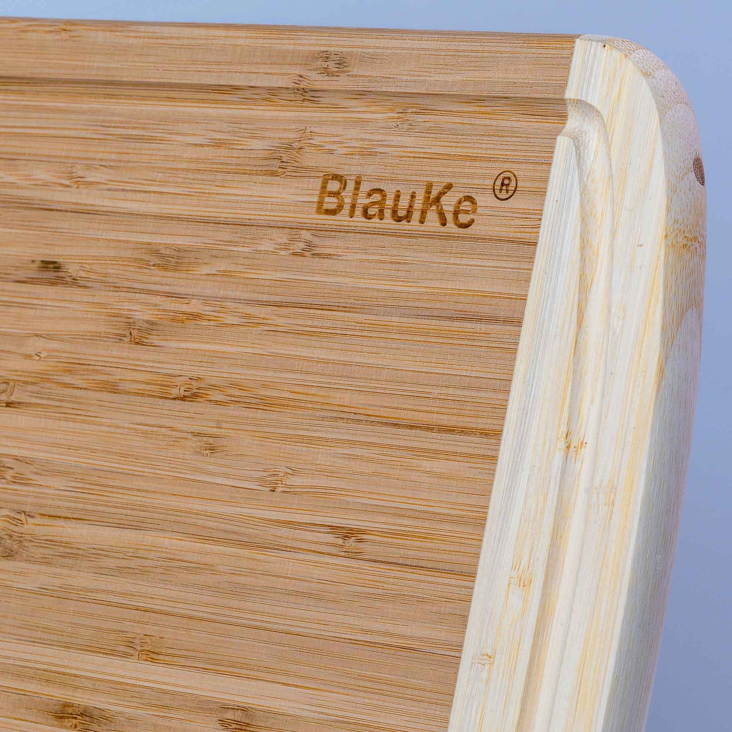 Large Bamboo Cutting Board – 14"x11" Double-Sided with Deep Juice Groove - Korvel
