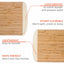 Large Bamboo Cutting Board – 14"x11" Double-Sided with Deep Juice Groove - Korvel