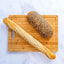 Extra Large Bamboo Cutting Board – 17"x12" Double-Sided with Juice Groove, 3 Compartments & Handle - Korvel