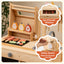 Set de jeu barbecue en bois avec tableau noir et évier