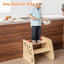 Wooden Climbing Toy Triangle Climber Set with Seesaw - Multicolor