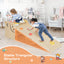 Wooden Climbing Toy Triangle Climber Set with Seesaw - Multicolor