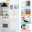 Wooden Kid's Corner Kitchen Playset with Stove for Toddlers