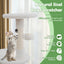 Arbre à chat premium avec enclos pour litière - Blanc