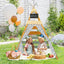 Triangle Hideaway Playhouse with Removable Chalkboard