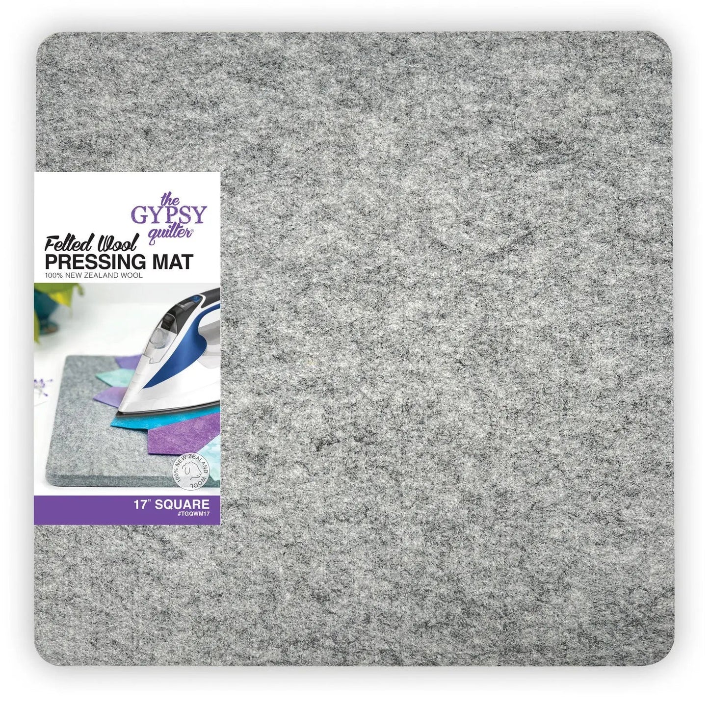 Premium Wool Pressing Mat - 17in x 17in x 1/2in Thick