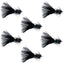 Black Bead Head Crystal Woolly Bugger Classic Streamer Flies - 6 Fly Fishing Flies - Hook Size 8 - Korvel