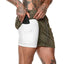 Shorts de course 2-en-1 pour hommes pour un mode de vie actif