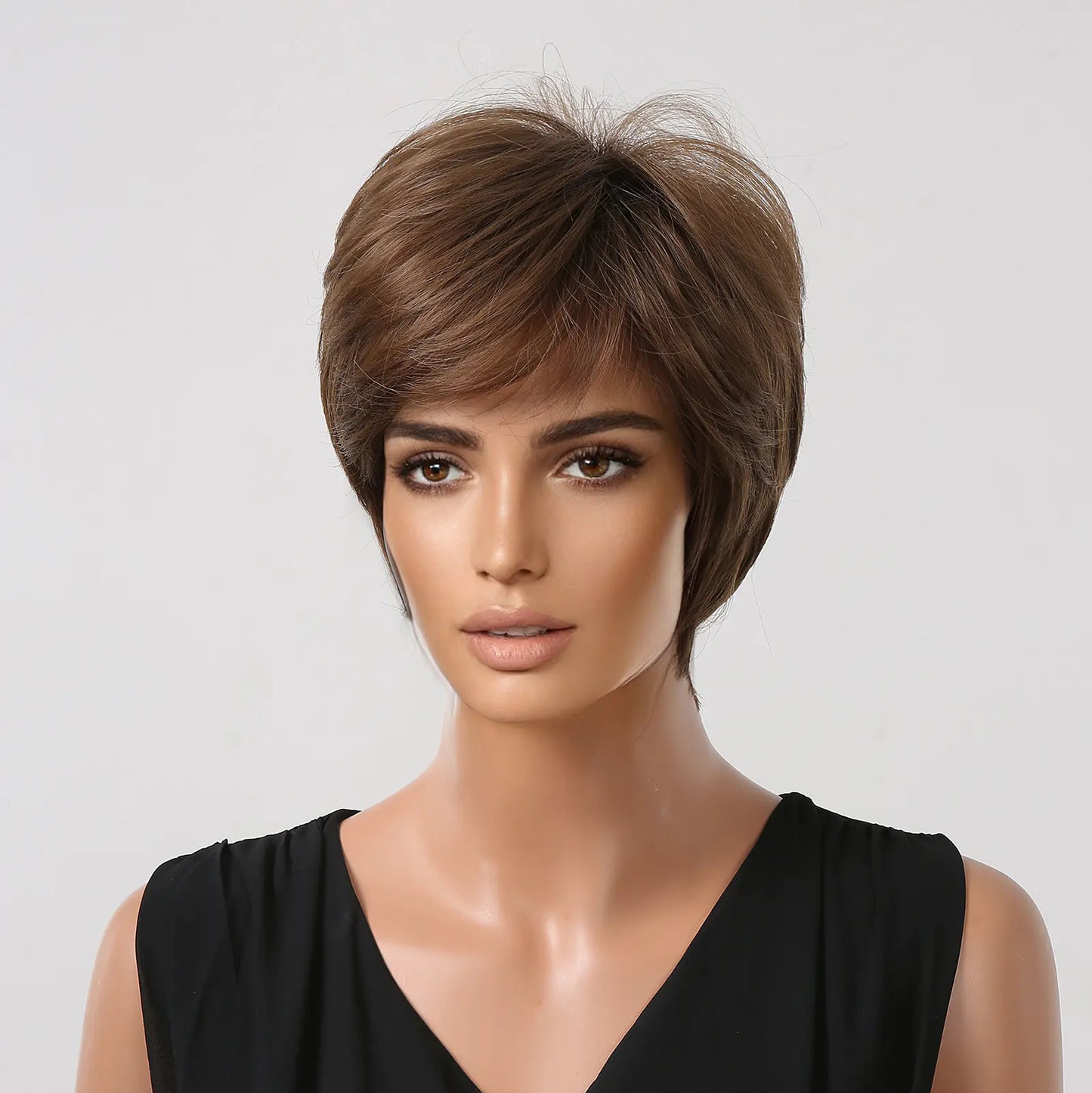 Natural Short Hair Women's Full-Head Wig