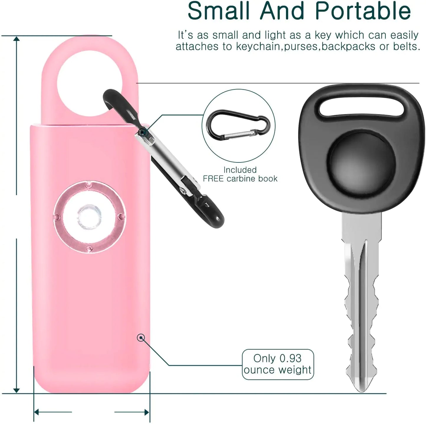 Women's Personal Safety Alarm Keychain