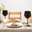 Elegant Stainless Steel Wine Glasses with Black Plating