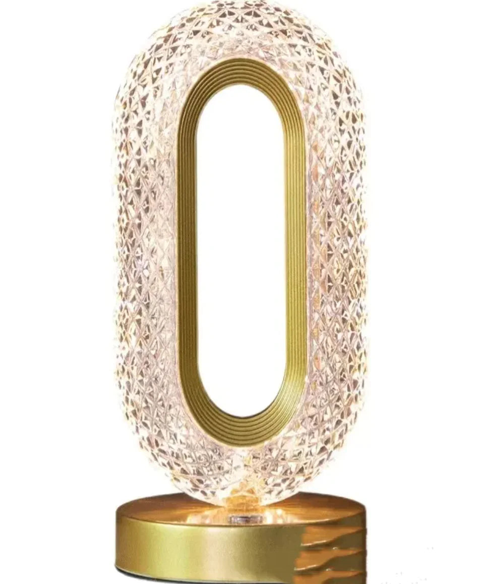 Lámpara de Escritorio Crystal Touch – Decoración de Hogar de Lujo Sutil
