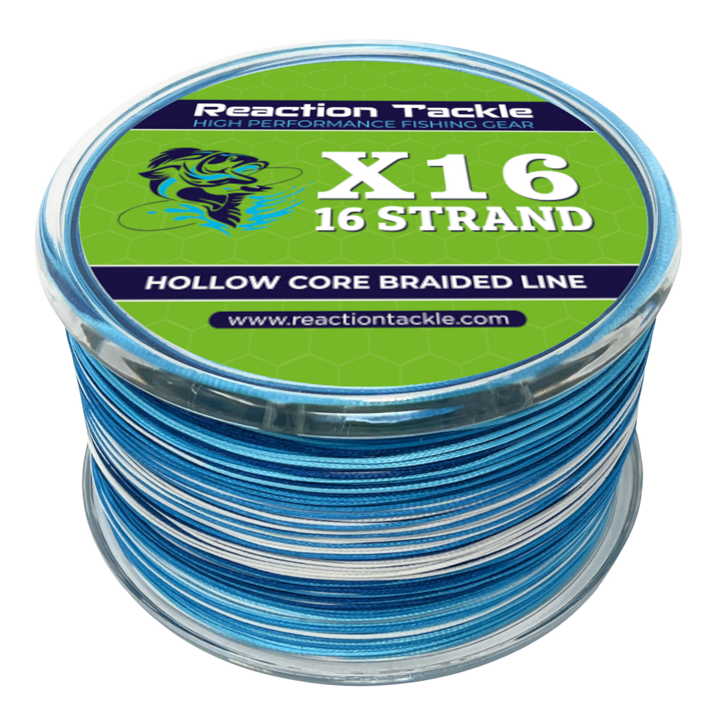 Reaction Tackle 16 Strand Hollow Core Braided Fishing Line