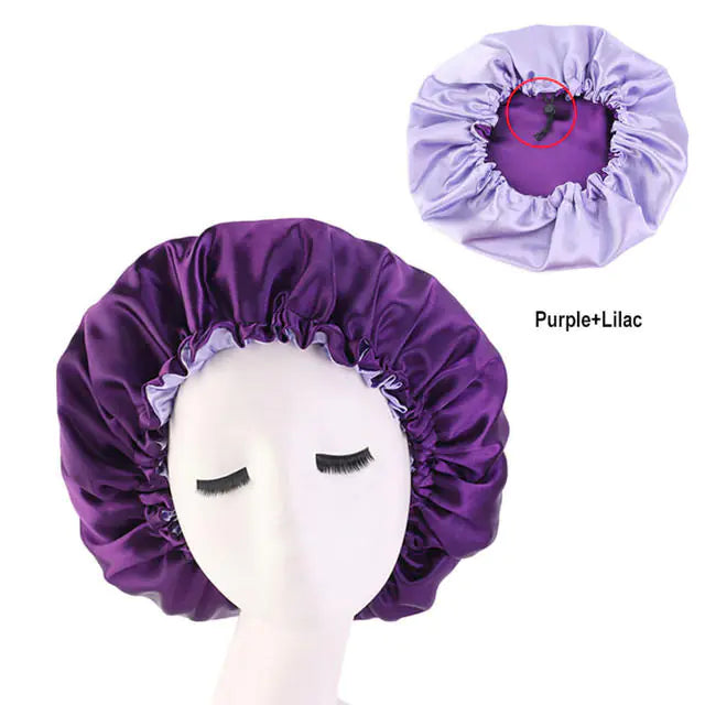 Bonnet de Nuit Satin pour Femmes pour la Protection des Cheveux
