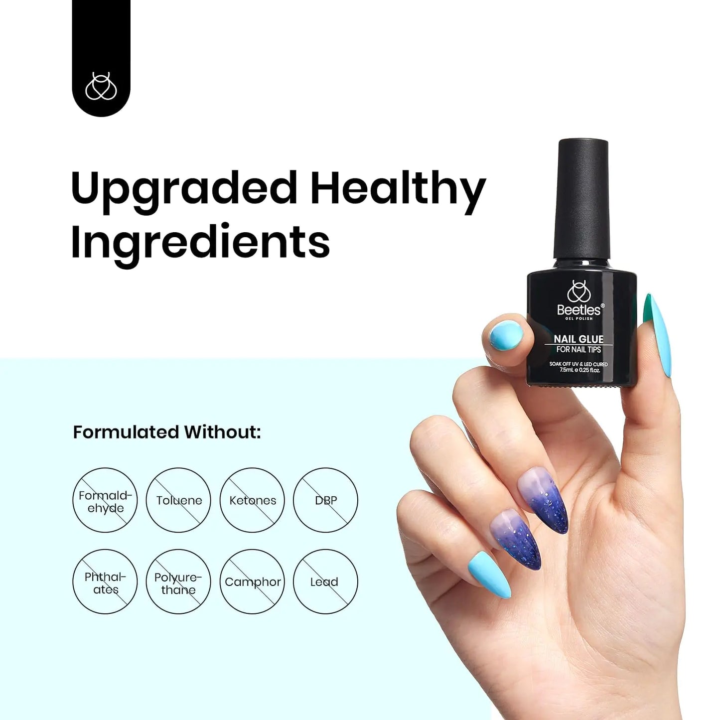 Colle Gel à Ongles 5 en 1 Beetles pour Ongles Durables