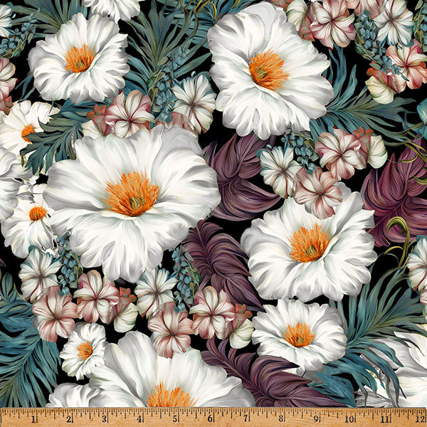 White Island Bouquet Cotton Fabric - 43"/44" Per Yard