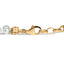 Bracelet en lien de perles cultivées en vermeil d'or jaune 18K