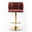 Modern Adjustable Swivel Bar Stools with Tufted Back