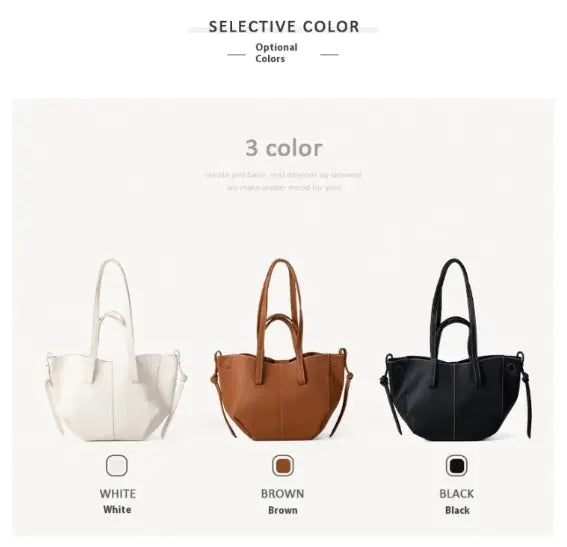2024 Premium PU Leather Tote Bag