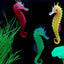 Décoration d'Aquarium Hippocampe Lumineux
