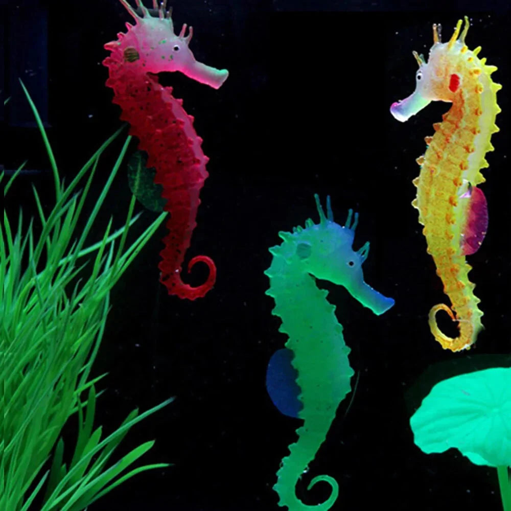 Décoration d'Aquarium Hippocampe Lumineux