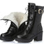 Women's Cotton-Lined Leather Martin Boots
