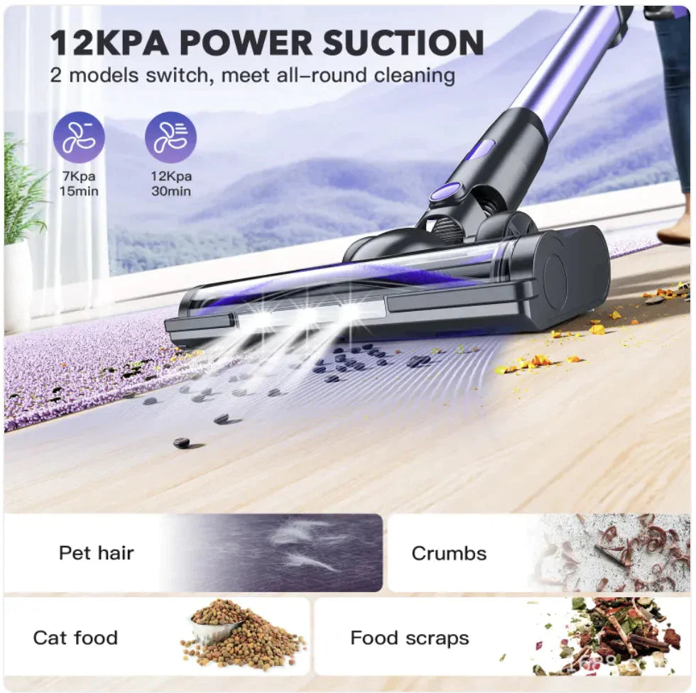 Portable Telescopic Vacuum Cleaner for Efficient Household Cleaning