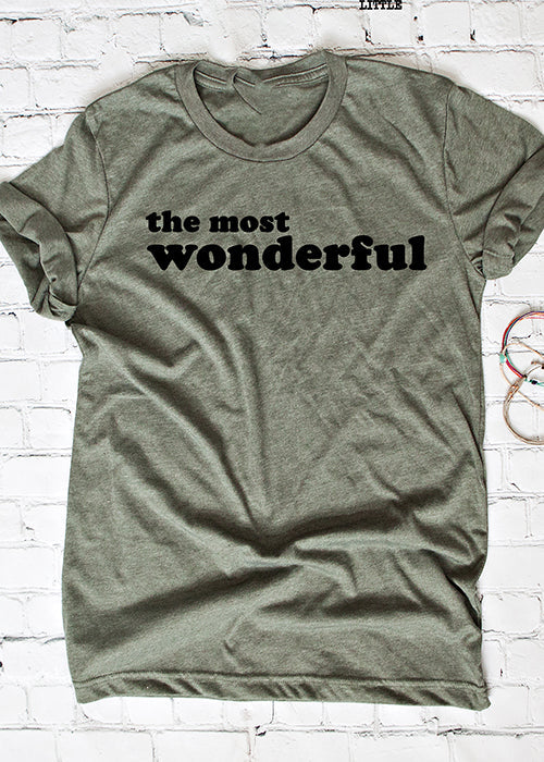 The Most Wonderful Tee - XMS0015OLV