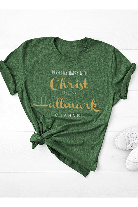 Joyful Spirit Christ & Hallmark Tee - XMS0030GRN - Korvel