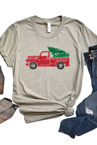 Festive Christmas Tree Truck T-Shirt - Korvel
