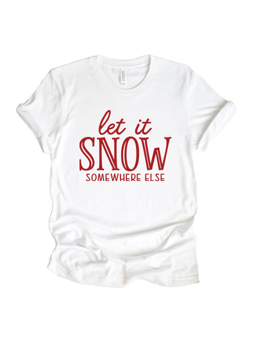Let it snow, somewhere else tee XMS0069 - Korvel