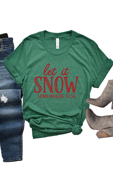 Let it snow, somewhere else tee XMS0069 - Korvel